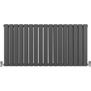 MonsterShop Designer Flat Panel Radiators - Anthracite Grey - 600mm x 1190mm - Radiator MonsterShop Designer Flat Panel Radiators - Anthracite Grey - 600mm x 1190mm - Radiator