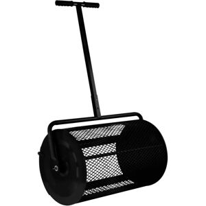 T-Mech Black Compost Spreader - 80L Garden Lawn Roller T-Mech Black Compost Spreader - 80L Garden Lawn Roller
