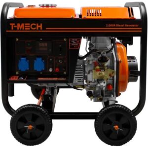 T-Mech kannettava dieselgeneraattori avoimella kehällä 2kVA 230V digitaalinen näyttö yksivaiheinen 6HP T-Mech kannettava dieselgeneraattori avoimella kehällä 2kVA 230V digitaalinen näyttö yksivaiheinen 6HP