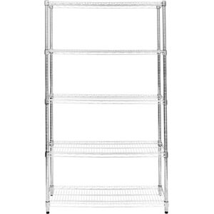KuKoo Wire Shelving Rack 5 Tier Metal Storage Shelf Unit Stand Kitchen Office Garage - Wire Shelving Rack KuKoo Wire Shelving Rack 5 Tier Metal Storage Shelf Unit Stand Kitchen Office Garage - Wire Shelving Rack