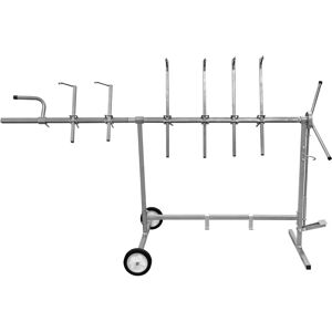Stojak Rotacyjny T-Mech do Malowania na Panele Srebrny - Ciężka Stal 180° Stojak Rotacyjny T-Mech do Malowania na Panele Srebrny - Ciężka Stal 180°