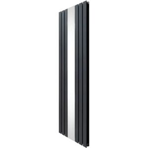 MonsterShop Anthracite Grey Flat Mirror Radiator - 1800mm x 565mm MonsterShop Anthracite Grey Flat Mirror Radiator - 1800mm x 565mm