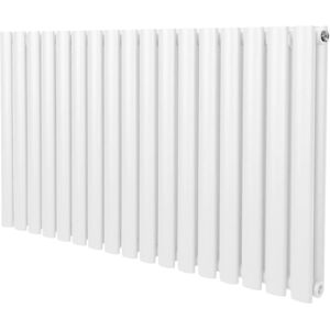 MonsterShop Oval Column Radiator - 600mm x 1020mm - White MonsterShop Oval Column Radiator - 600mm x 1020mm - White