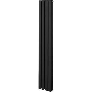 Radiateur à Colonne Ovale Noir MonsterShop - 1600mm x 240mm - Publicité Radiateur à Colonne Ovale Noir MonsterShop - 1600mm x 240mm - Publicité