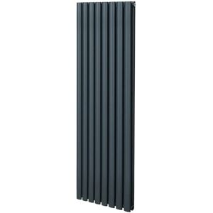 MonsterShop Oval Column Radiator - Anthracite Grey - 1600mm x 480mm MonsterShop Oval Column Radiator - Anthracite Grey - 1600mm x 480mm
