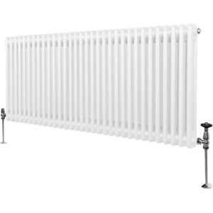 MonsterShop - 600x1462mm White Traditional 2 Column Radiator MonsterShop - 600x1462mm White Traditional 2 Column Radiator