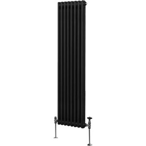 MonsterShop 1800 x 382mm Black Traditional 2 Column Radiator - Radiator Heater MonsterShop 1800 x 382mm Black Traditional 2 Column Radiator - Radiator Heater