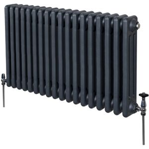 MonsterShop Traditional 3 Column Radiator - 600 x 832mm - Anthracite Grey MonsterShop Traditional 3 Column Radiator - 600 x 832mm - Anthracite Grey