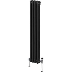 Tradycyjny 3-słupowy grzejnik – 1800 x 202 mm – Czarny Tradycyjny 3-słupowy grzejnik – 1800 x 202 mm – Czarny