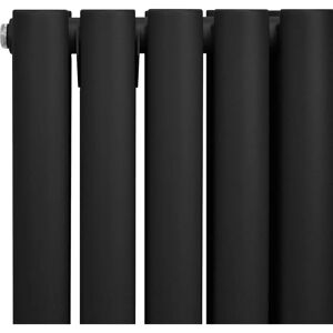 MonsterShop Black Oval Column Radiator & Thermostatic Valve Set - 600mm x 1020mm MonsterShop Black Oval Column Radiator & Thermostatic Valve Set - 600mm x 1020mm