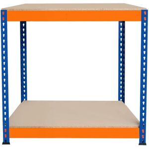 Monster S-Rax 2 Tier Workbench - Orange & Blue - 600kg Capacity Monster S-Rax 2 Tier Workbench - Orange & Blue - 600kg Capacity
