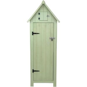 Abri de Jardin en Bois Vert MonsterShop avec Portes Verrouillables - Publicité Abri de Jardin en Bois Vert MonsterShop avec Portes Verrouillables - Publicité