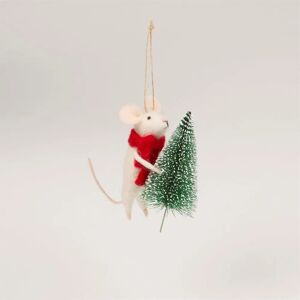 Sass & Belle Mouse Christmas Tree Felt Decoration - Christmas decoration Sass & Belle Mouse Christmas Tree Felt Decoration - Christmas decoration