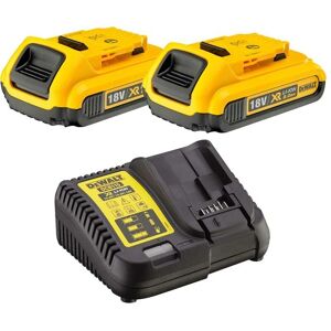 Dewalt Dcb183x2/dcb112 2x 2.0ah 18v Xr Li-Ion Batteries And Charger Starter Kit Dewalt Dcb183x2/dcb112 2x 2.0ah 18v Xr Li-Ion Batteries And Charger Starter Kit