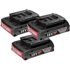 Bosch Gba 18V 2.0 Ah Lithium Ion Battery - 3 Pack Bosch Gba 18V 2.0 Ah Lithium Ion Battery - 3 Pack