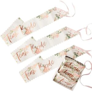 Ginger Ray Team Bride Floral Sashes - Hen Party Ginger Ray Team Bride Floral Sashes - Hen Party