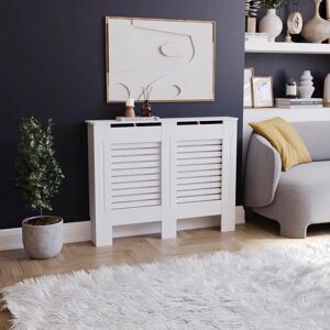 Vida Designs - Milton - Blanc - MDF - Cache-radiateur - Publicité Vida Designs - Milton - Blanc - MDF - Cache-radiateur - Publicité
