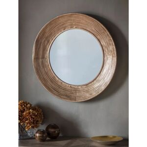 Gallery Direct Knowle Round Metal Frame Mirror - 72cm, Gold Gallery Direct Knowle Round Metal Frame Mirror - 72cm, Gold