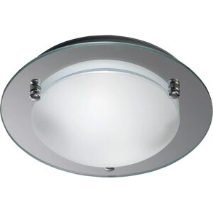 Inspired Lighting Brooklyn Flush Ceiling - 2 Light Polished Chrome Inspired Lighting Brooklyn Flush Ceiling - 2 Light Polished Chrome