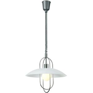 Inspired Lighting Riva Rise & Fall Dome Ceiling Pendant - Polished Chrome - 1-Light E27 Inspired Lighting Riva Rise & Fall Dome Ceiling Pendant - Polished Chrome - 1-Light E27