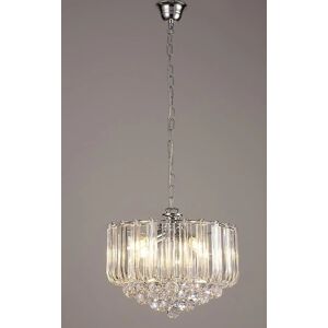 Inspired Lighting Lana Acrylic Crystal with Spheres 3 Light E14 Polished Chrome - Chandelier Inspired Lighting Lana Acrylic Crystal with Spheres 3 Light E14 Polished Chrome - Chandelier