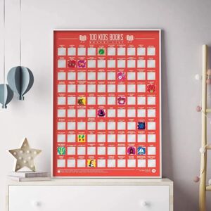 Gift Republic 100 Kids Books Scratch Off Bucket List Poster - Poster Gift Republic 100 Kids Books Scratch Off Bucket List Poster - Poster