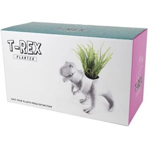 Gift Republic T-Rex Növénycserepek - Kicsi Dinoszaurusz Virágcserép, Fehér Gift Republic T-Rex Növénycserepek - Kicsi Dinoszaurusz Virágcserép, Fehér