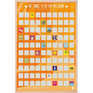 Gift Republic 100 Things To Do For Your Wellbeing Bucket List Poster - Poster Gift Republic 100 Things To Do For Your Wellbeing Bucket List Poster - Poster