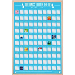 Gift Republic 100 Things To Do In The UK Bucket List Scratch Off Poster Gift Republic 100 Things To Do In The UK Bucket List Scratch Off Poster