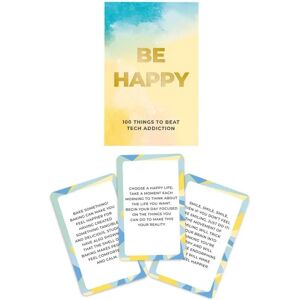 Gift Republic Be Happy Cartes - Favorise le bonheur & la pleine conscience Gift Republic Be Happy Cartes - Favorise le bonheur & la pleine conscience