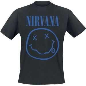 Nirvana Blå Glad Ansikt T-shirt - Kortärmad - Unisex Nirvana Blå Glad Ansikt T-shirt - Kortärmad - Unisex