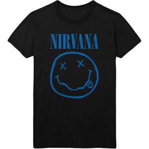 Nirvana Blue Smiley T-shirt - Short Sleeve - Black - T-shirt Nirvana Blue Smiley T-shirt - Short Sleeve - Black - T-shirt