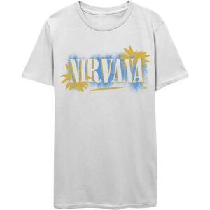 Nirvana All Apologies T-Shirt Blanc - Logo du Groupe - Publicité Nirvana All Apologies T-Shirt Blanc - Logo du Groupe - Publicité