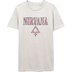 Nirvana Dam T-shirt Vit XXL - Bandlogga Top Nirvana Dam T-shirt Vit XXL - Bandlogga Top