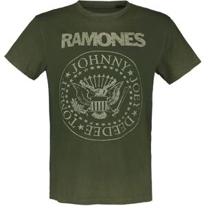 Ramones Crest T-Shirt Kortermet - Herre - Grønn - Normal Passform Ramones Crest T-Shirt Kortermet - Herre - Grønn - Normal Passform