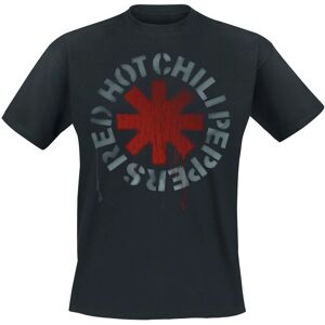 Red Hot Chili Peppers Stencil Black T-Shirt - Kurzarm - S bis XXL - Herren Red Hot Chili Peppers Stencil Black T-Shirt - Kurzarm - S bis XXL - Herren