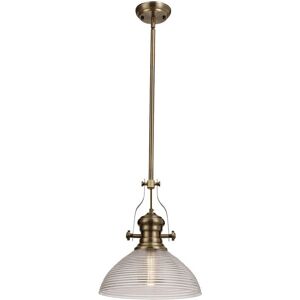 Luminosa Lighting Worcester Telescopic Dome Ceiling Pendant - E27 - 33.5cm Glass Shade Luminosa Lighting Worcester Telescopic Dome Ceiling Pendant - E27 - 33.5cm Glass Shade