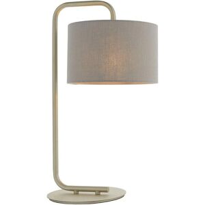 Merano Lighting Carrara Table Lamp - Satin Champagne, Slate Grey - Table Lamp Merano Lighting Carrara Table Lamp - Satin Champagne, Slate Grey - Table Lamp