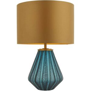 Netlighting Courmayeur Turquoise Table Lamp - Glass & Fabric Netlighting Courmayeur Turquoise Table Lamp - Glass & Fabric