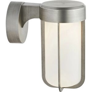 Merano Lighting Benevento Outdoor LED Wall Lamp - Brushed Silver - Frosted Glass - IP44 Merano Lighting Benevento Outdoor LED Wall Lamp - Brushed Silver - Frosted Glass - IP44
