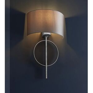 Merano Lighting Trento Wall Lamp Antique Silver Leaf - Steel & Fabric Merano Lighting Trento Wall Lamp Antique Silver Leaf - Steel & Fabric