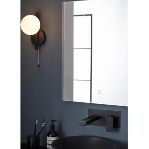 Merano Lighting Riomaggiore Bathroom Wall Lamp - Steel & Glass - 23cm - IP44 Merano Lighting Riomaggiore Bathroom Wall Lamp - Steel & Glass - 23cm - IP44