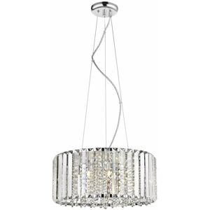 Impex Diore 6 Light Crystal Ceiling Chrome - Ceiling Light Impex Diore 6 Light Crystal Ceiling Chrome - Ceiling Light