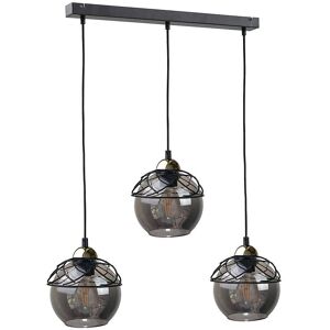 Keter Lighting Mera Bar Pendant Ceiling Light - Black - 60cm - E27 - Dimmable Keter Lighting Mera Bar Pendant Ceiling Light - Black - 60cm - E27 - Dimmable