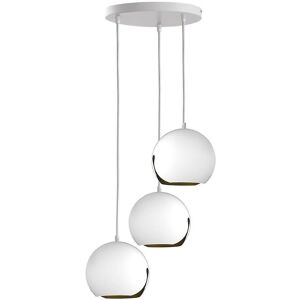 Keter Lighting Malaga Cluster Pendant Ceiling Light - White - 32cm - E27 Keter Lighting Malaga Cluster Pendant Ceiling Light - White - 32cm - E27