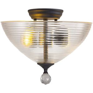 Luminosa Dresden 2 Semi Flush Ceiling Lamp - Ceiling Light Luminosa Dresden 2 Semi Flush Ceiling Lamp - Ceiling Light