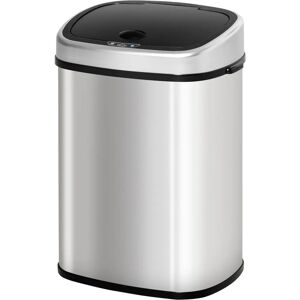 HOMCOM Stainless Steel Sensor Dustbin 48L - Trash Can HOMCOM Stainless Steel Sensor Dustbin 48L - Trash Can