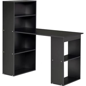 HOMCOM 120cm Modern Computer Desk Bookshelf Writing Table Workstation PC Laptop Study Home Office - Computer Desk HOMCOM 120cm Modern Computer Desk Bookshelf Writing Table Workstation PC Laptop Study Home Office - Computer Desk