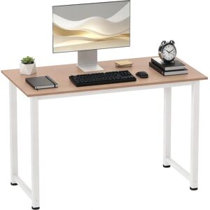 HOMCOM White Metal Frame Computer Desk - Office & Home HOMCOM White Metal Frame Computer Desk - Office & Home
