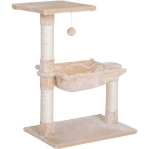 PawHut Cat Activity Tree Kitten Play Tower - Two-Tier Beige PawHut Cat Activity Tree Kitten Play Tower - Two-Tier Beige